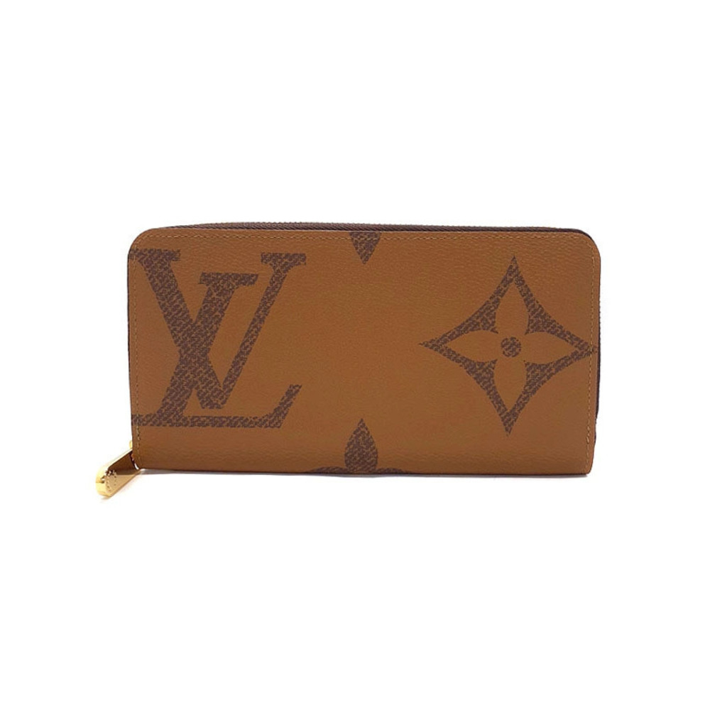 Louis Vuitton Giant Monogram Reverse Zippy Wallet Round Zipper Long